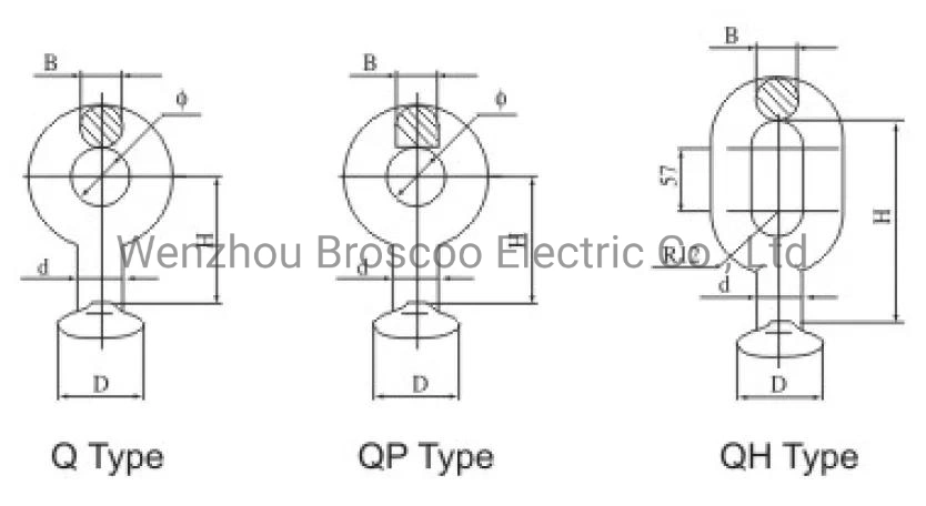 Forged Steel Ball Eye for Socket Insulators Pole Line Hardware